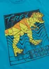 Boys Teal Dinosaur Print T-Shirt (4-13yrs) - Age 4 Years Image 2