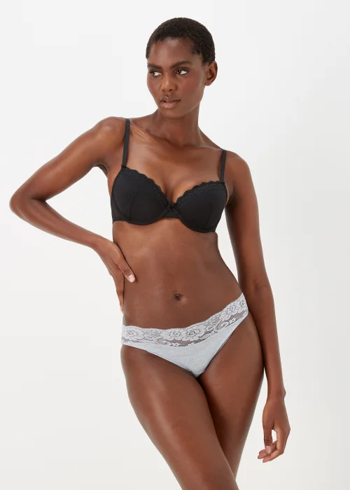2 Pack Pink & Black T-Shirt Bra - 32A Image 4