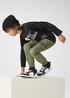 Boys Black Dinosaur Text Long Sleeve T-Shirt (4-13yrs) - 4 Yrs Image 4
