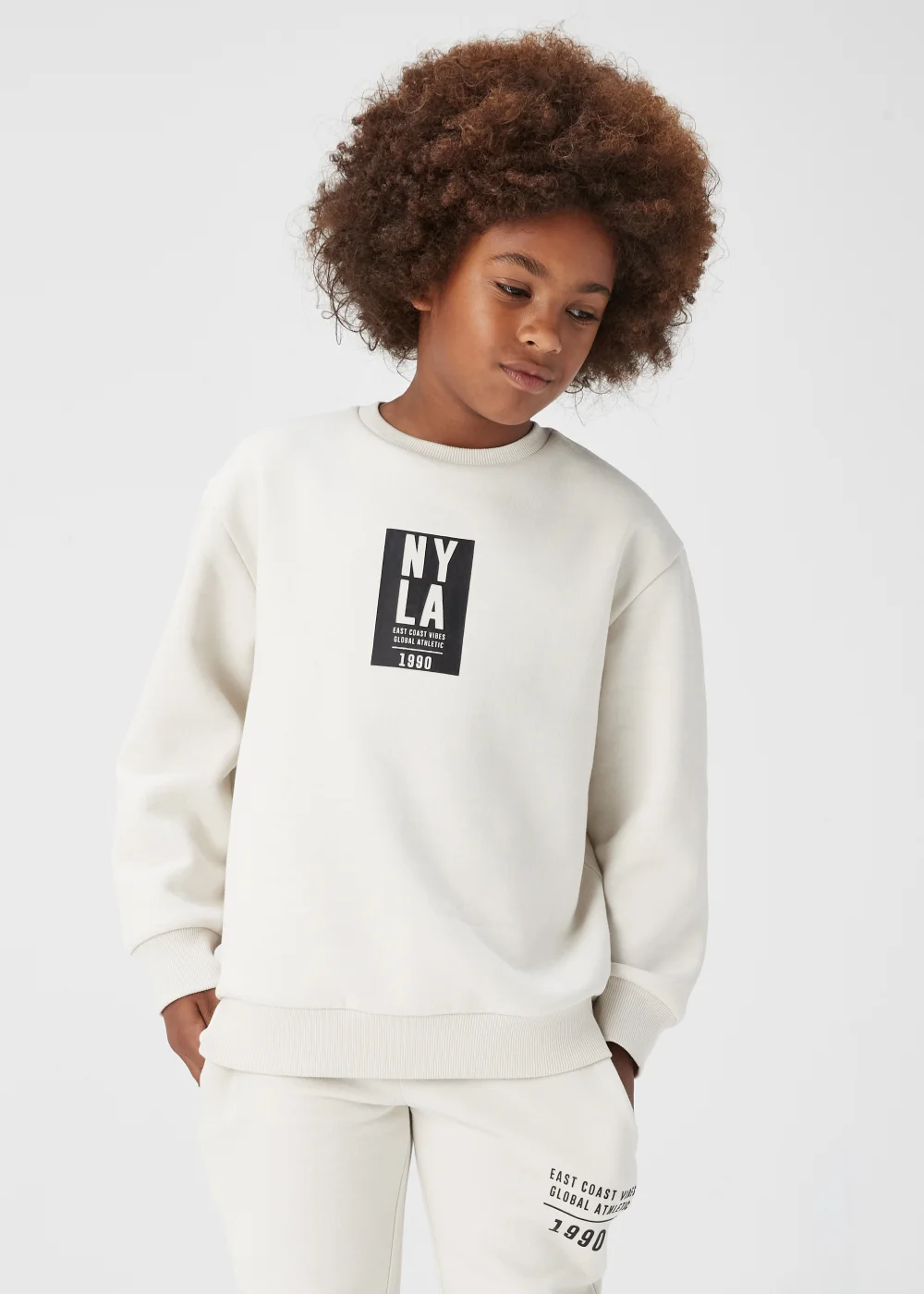Boys Stone NY LA Sweatshirt & Joggers Set (4-13yrs) - 4 Yrs Image 1