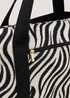 Black Zebra Print Weekend Bag - One Size Image 2