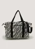 Black Zebra Print Weekend Bag - One Size Image 1