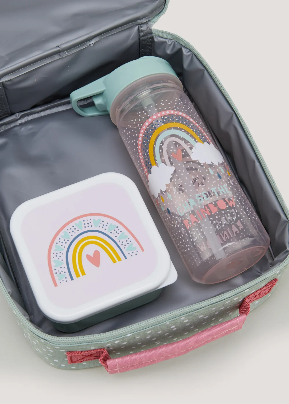 Kids 3 Piece Rainbow Lunch Bag Set Image 2