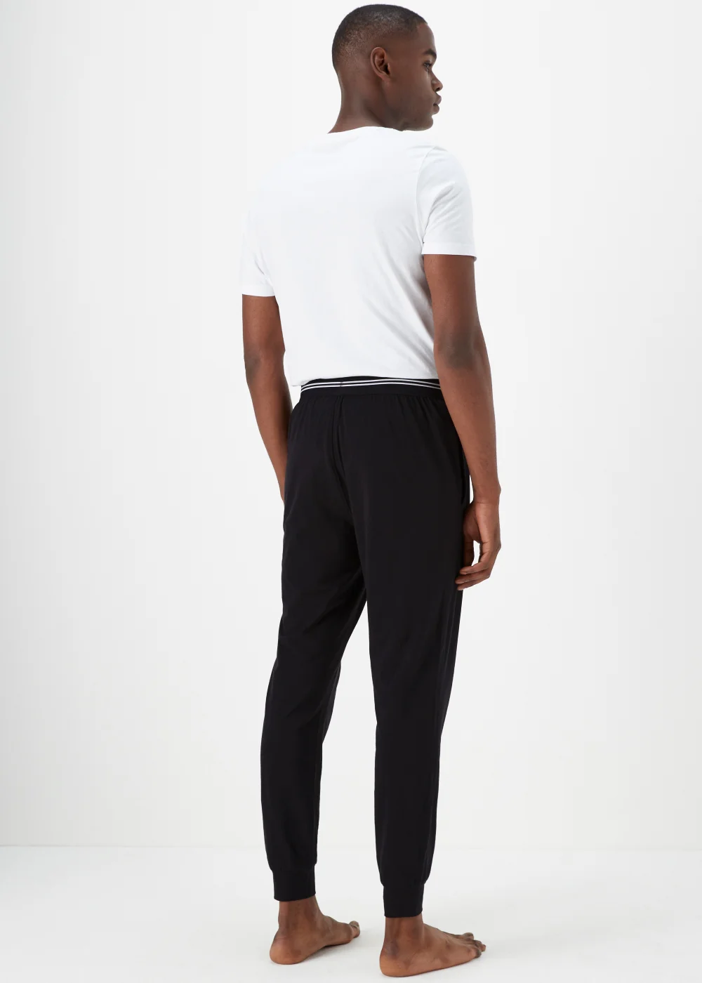 Black Jacquard Waistband Joggers - Extra small Image 2