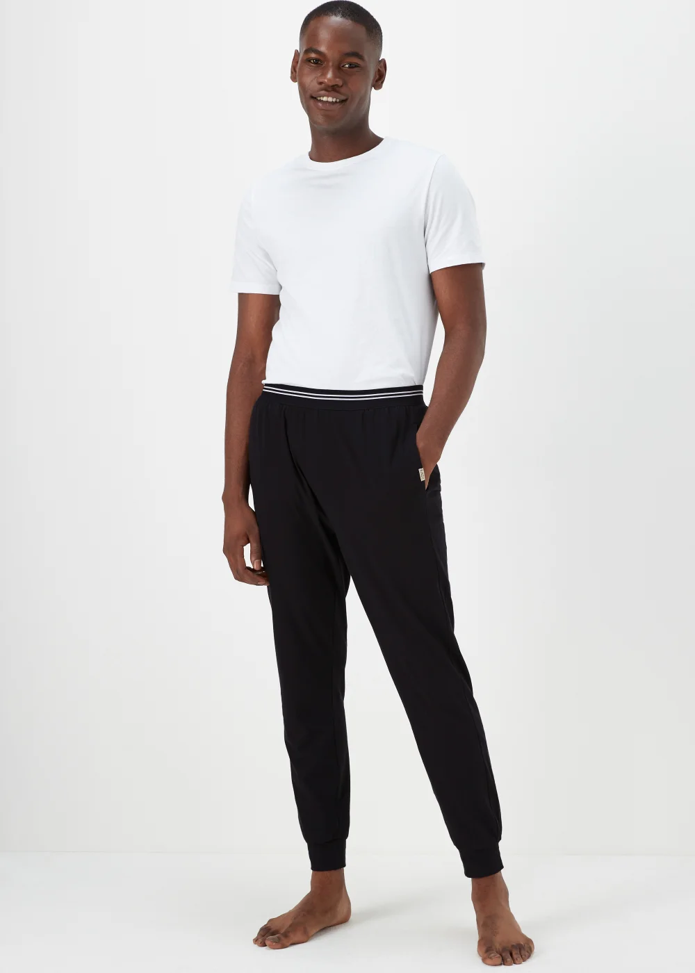 Black Jacquard Waistband Joggers - Extra small Image 1