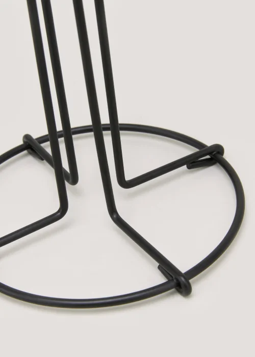Black Wire Kitchen Roll Holder (30cm x 14cm) Image 2