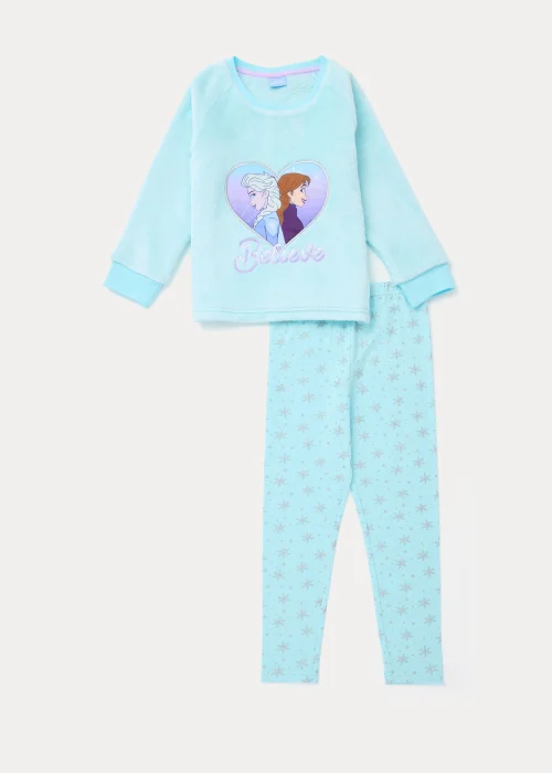 Kids Blue Disney Frozen Borg Twosie Pyjama Set (2-9yrs) - Age 2 - 3 Years Image 1