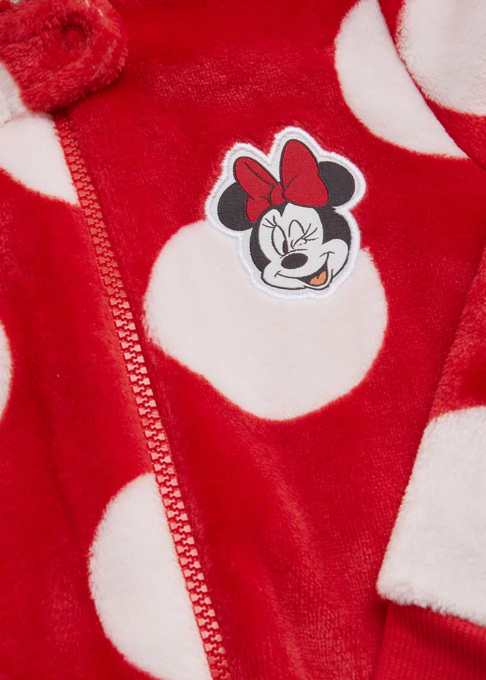 Kids Red Disney Minnie Mouse Spot Onesie (9mths-6yrs) - Age 18 - 23 Months Image 2