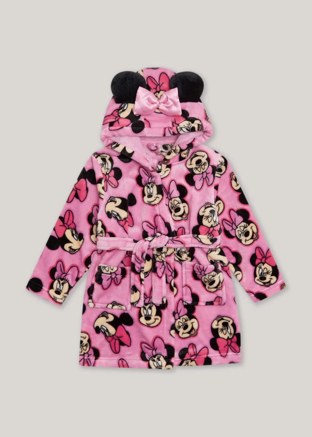 Kids Pink Disney Minnie Mouse Dressing Gown (9mths-6yrs) - Age 9 - 12 Months | Matalan Kids Pink Disney Minnie Mouse Dressing Gown (9mths-6yrs) - Age 9 - 12 Months | Matalan