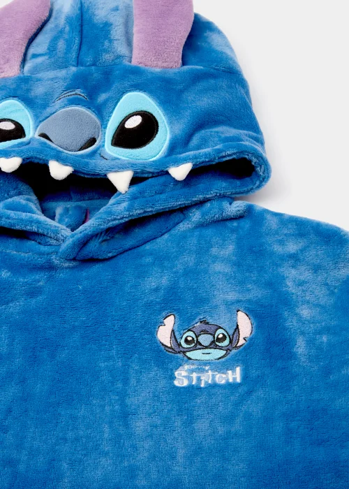 Kids Blue Disney Stitch Snuggle Hoodie (4-13yrs) - Age 4 - 6 Years Image 2