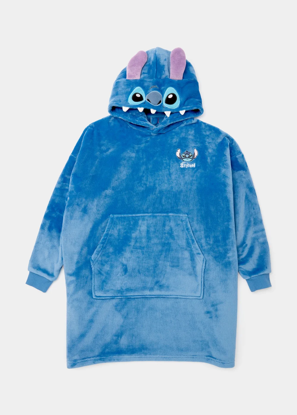 Kids Blue Disney Stitch Snuggle Hoodie (4-13yrs) - Age 4 - 6 Years Image 1