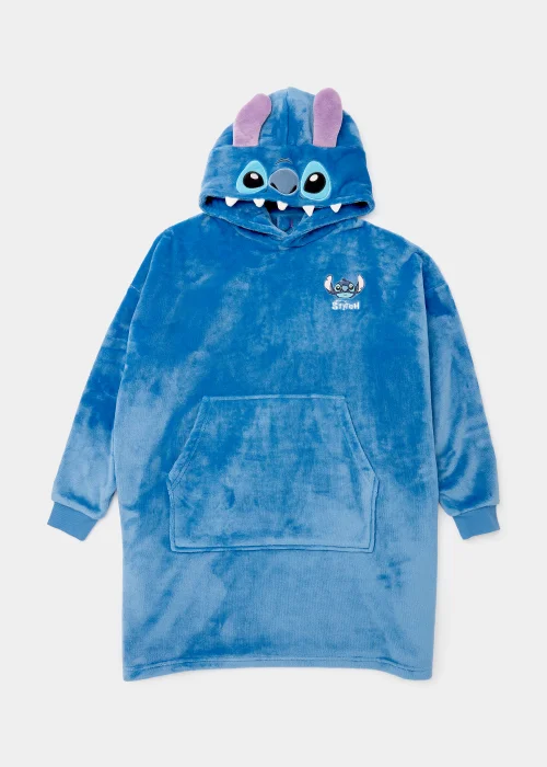Kids Blue Disney Stitch Snuggle Hoodie (4-13yrs) - Age 4 - 6 Years Image 1