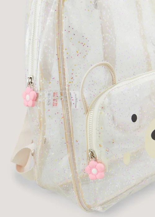 Girls Clear Bear School Backpack - One Size Image 2