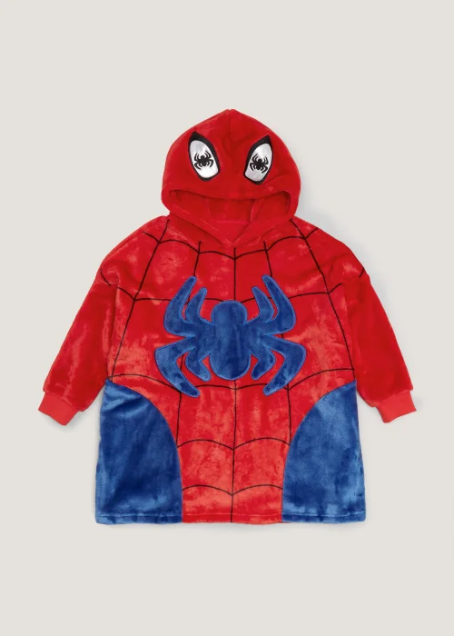 Kids Red Spider-Man Snuggle Hoodie (4-13yrs) - Age 7 - 13 Years Image 1