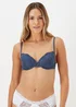 2 Pack Blue Lace T-Shirt Bras - 32A Image 2