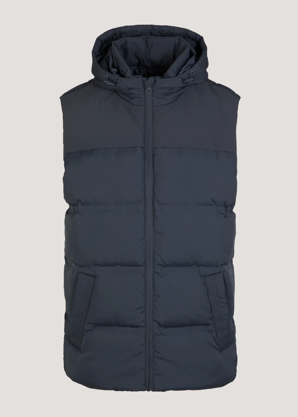 Navy Hooded Showerproof Gilet - S Image 1