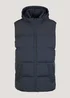 Navy Hooded Showerproof Gilet - S Image 1