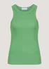 Green High Neck Ribbed Vest Top - 8 Image 5
