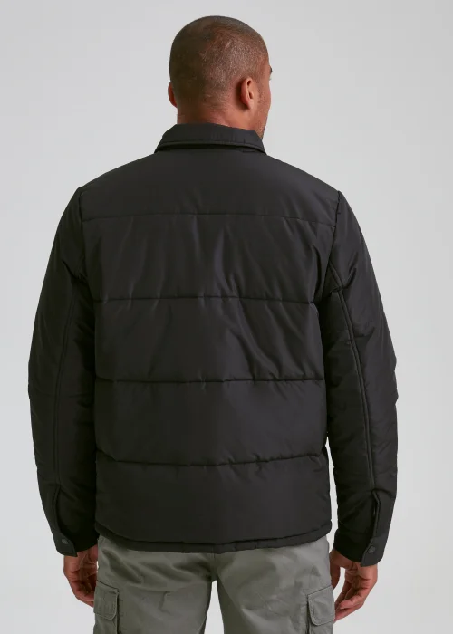 Black Quilted Shacket - S Image 2