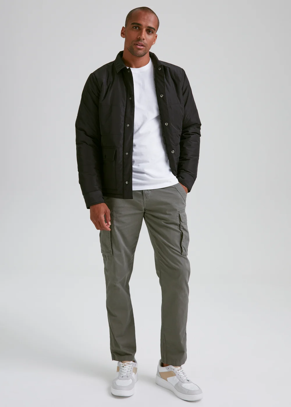 Black Quilted Shacket - S Image 4
