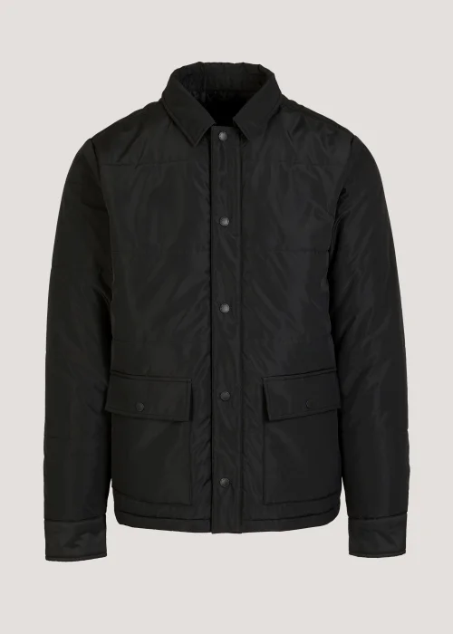 Black Quilted Shacket - S Image 5