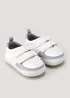 White Double Strap Soft Sole Baby Trainers (Newborn-18mths) - Age 0 - 3 Months Image 1