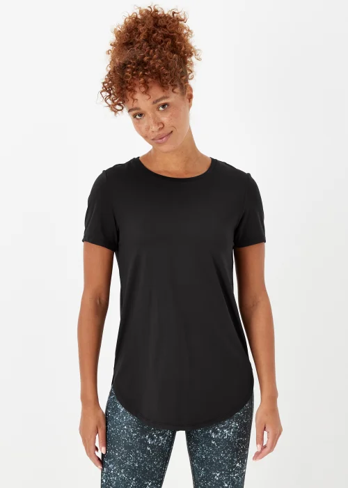 Souluxe Black Longline Sports T-Shirt - S Image 5