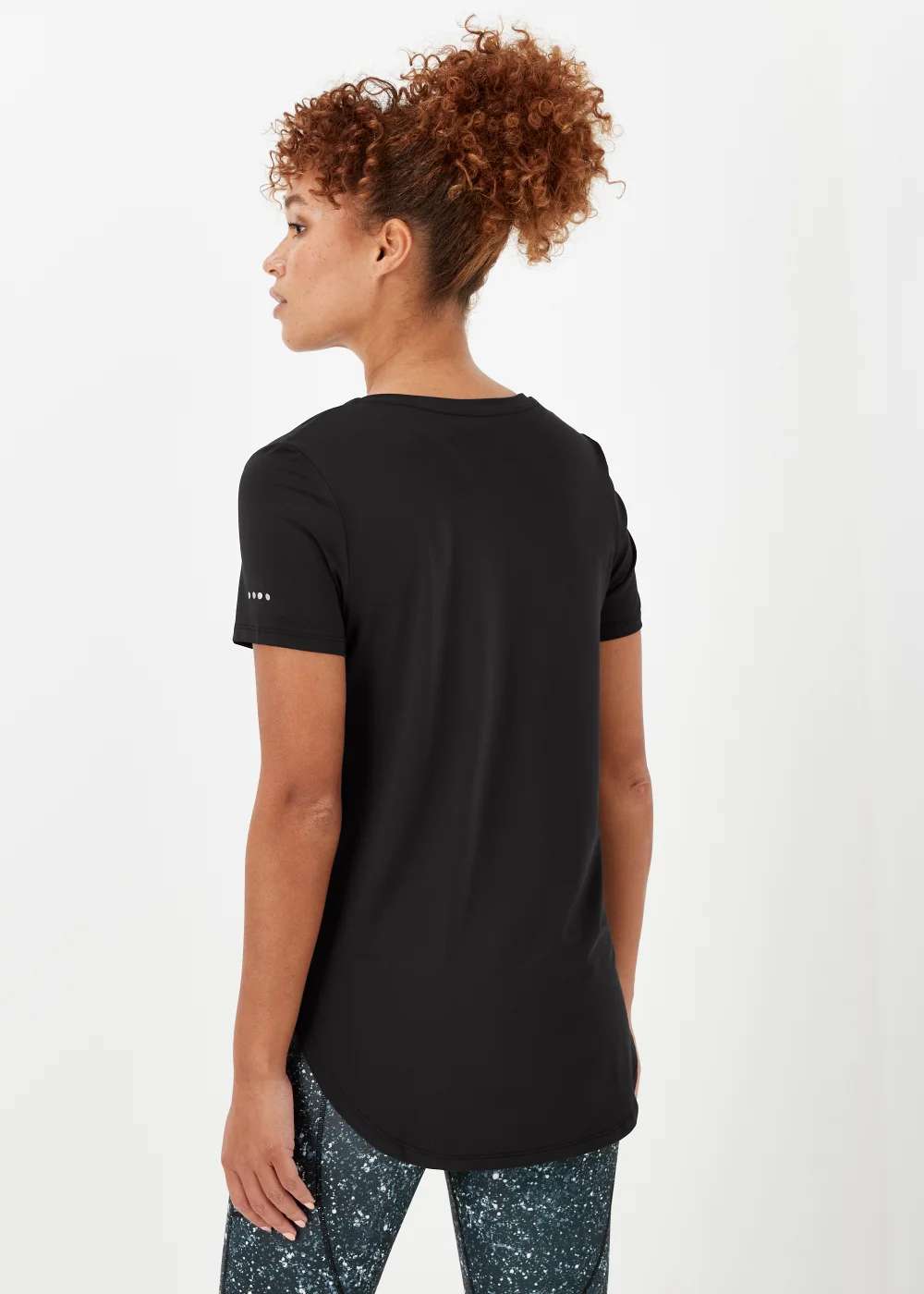 Souluxe Black Longline Sports T-Shirt - S Image 6
