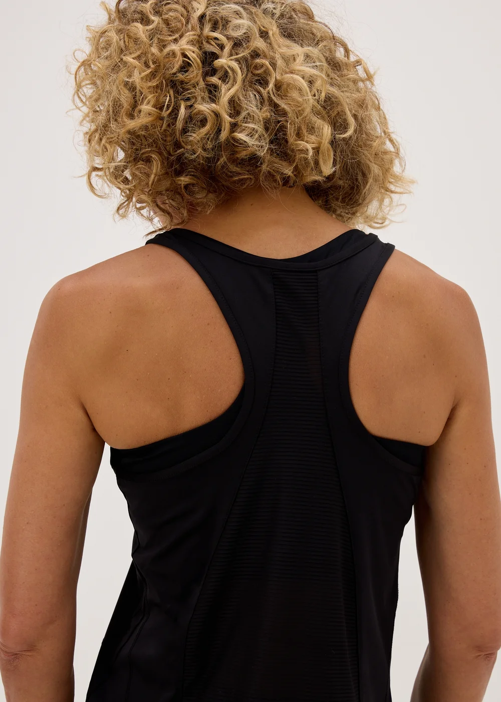 Souluxe Black Mesh Sports Vest Top - S Image 3
