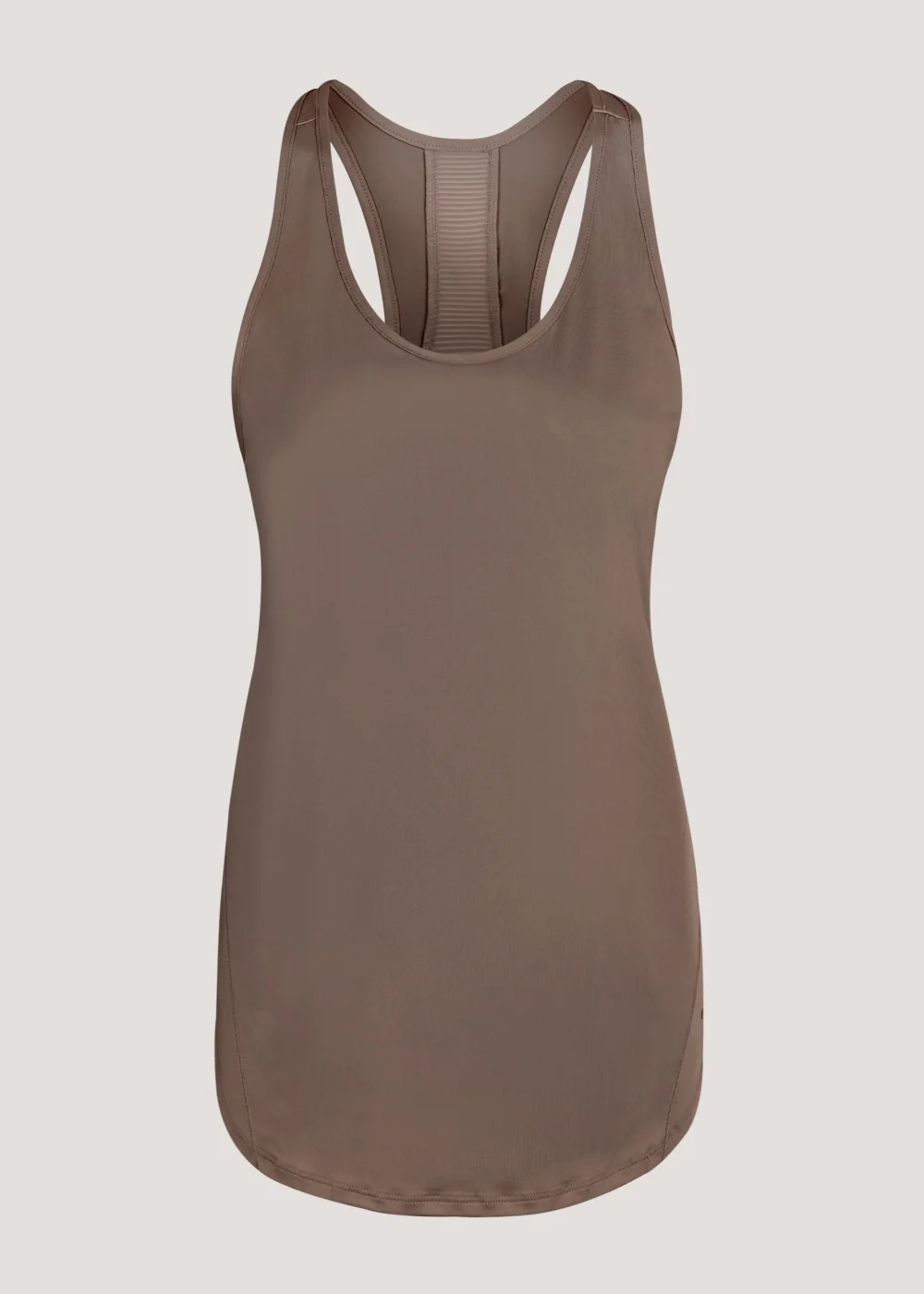 Souluxe Brown Mesh Sports Vest Top - Small Image 1