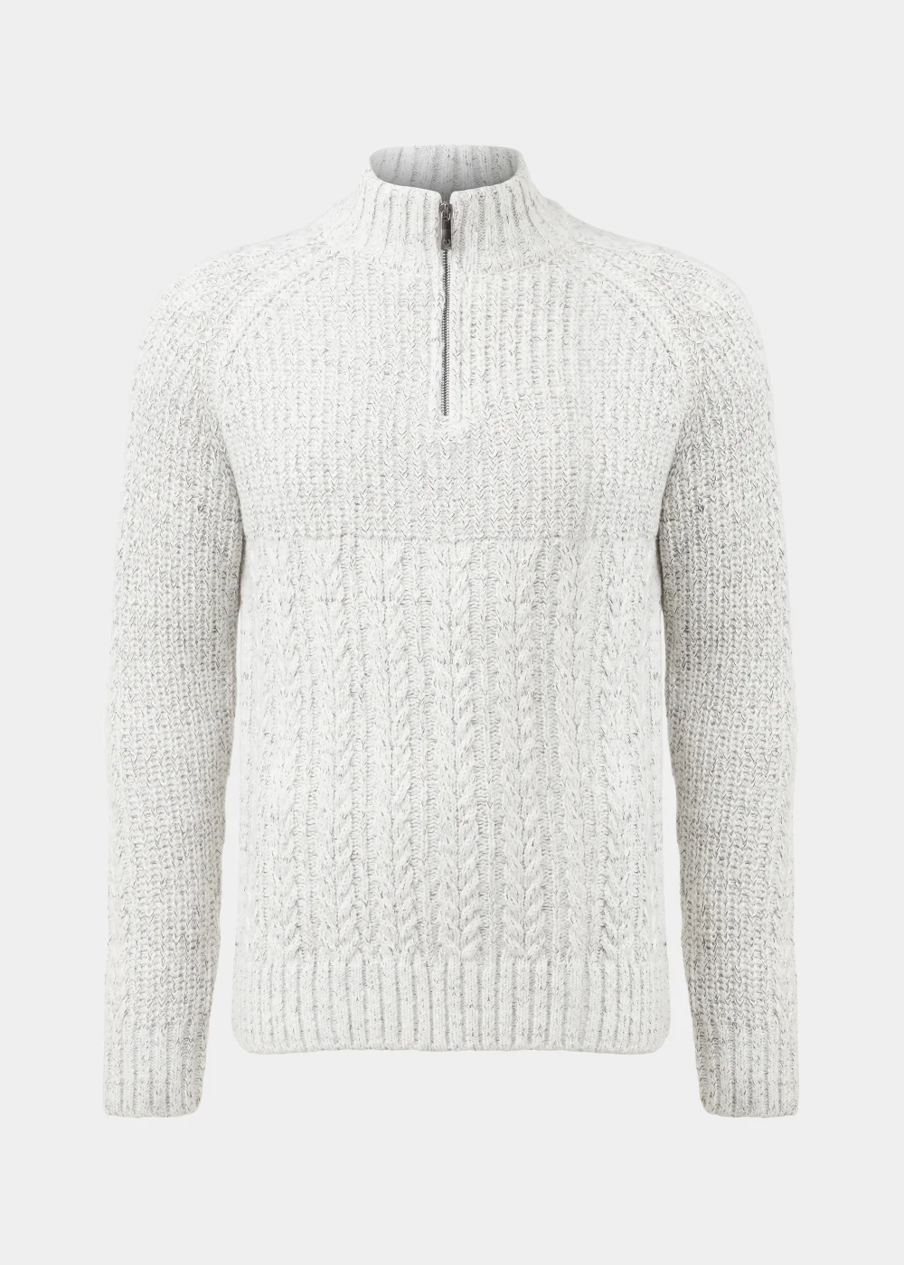 Lincoln Ecru 1/4 Zip Up Jumper - S Image 5