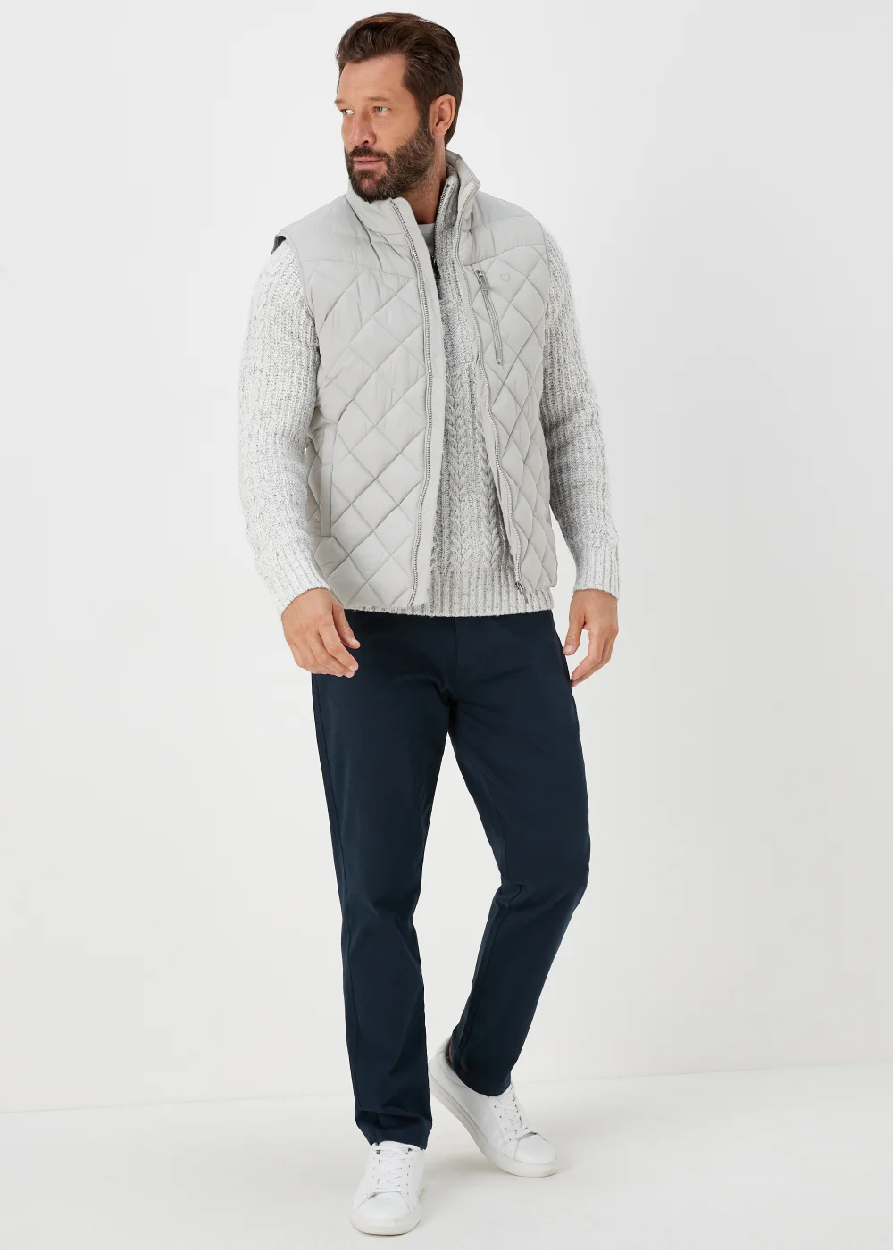Lincoln Ecru 1/4 Zip Up Jumper - S Image 4
