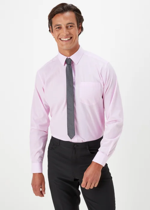 Taylor & Wright Pink Regular Fit Shirt - 15.5 Collar Image 1