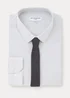 Taylor & Wright White & Grey Stripe Slim Fit Shirt & Tie - 15 Collar Image 5