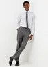 Taylor & Wright White & Grey Stripe Slim Fit Shirt & Tie - 15 Collar Image 4
