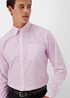 Taylor & Wright 2 Pack Pink & Grey Easy Care Regular Fit Shirts - 15 Collar Image 4