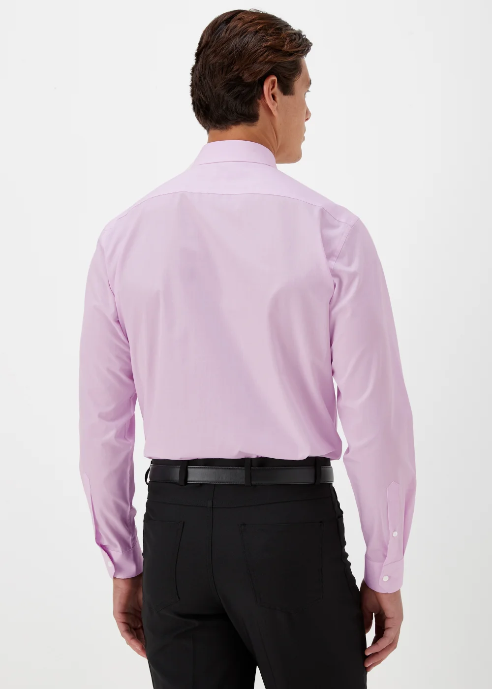 Taylor & Wright 2 Pack Pink & Grey Easy Care Regular Fit Shirts - 15 Collar Image 3
