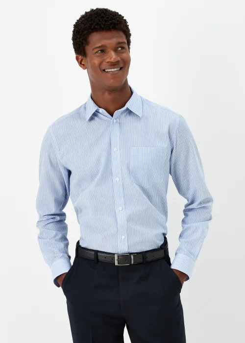 Taylor & Wright 2 Pack White & Blue Regular Fit Shirts - 15.5 Collar Image 1