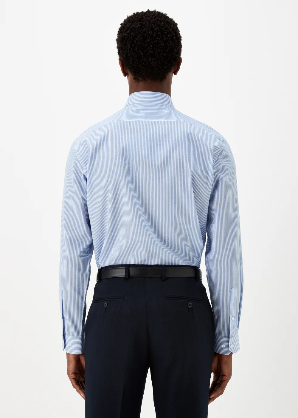 Taylor & Wright 2 Pack White & Blue Regular Fit Shirts - 15.5 Collar Image 3