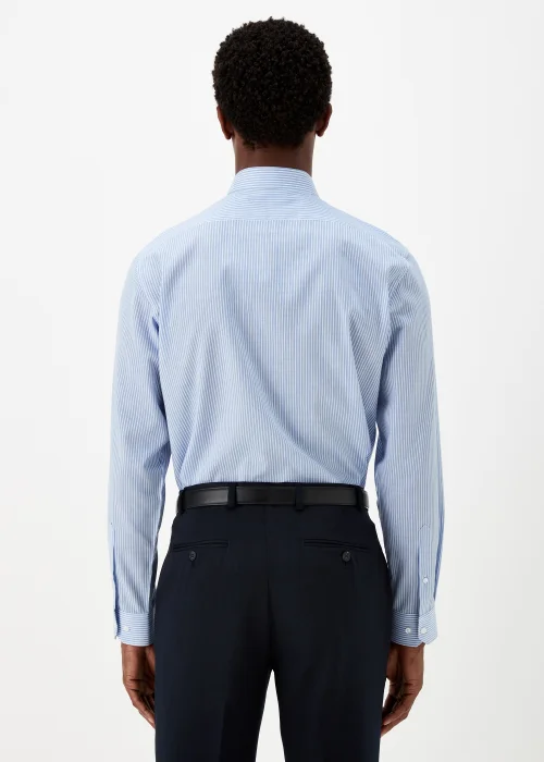 Taylor & Wright 2 Pack White & Blue Regular Fit Shirts - 15.5 Collar Image 3