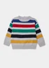 Boys Multicoloured Fine Stripe Sweatshirt (9mths-6yrs) - 9-12 months Image 1