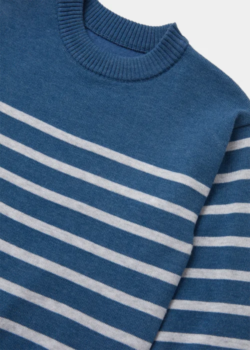Boys Blue Stripe Jumper (9mths-6yrs) - 9-12 months Image 2