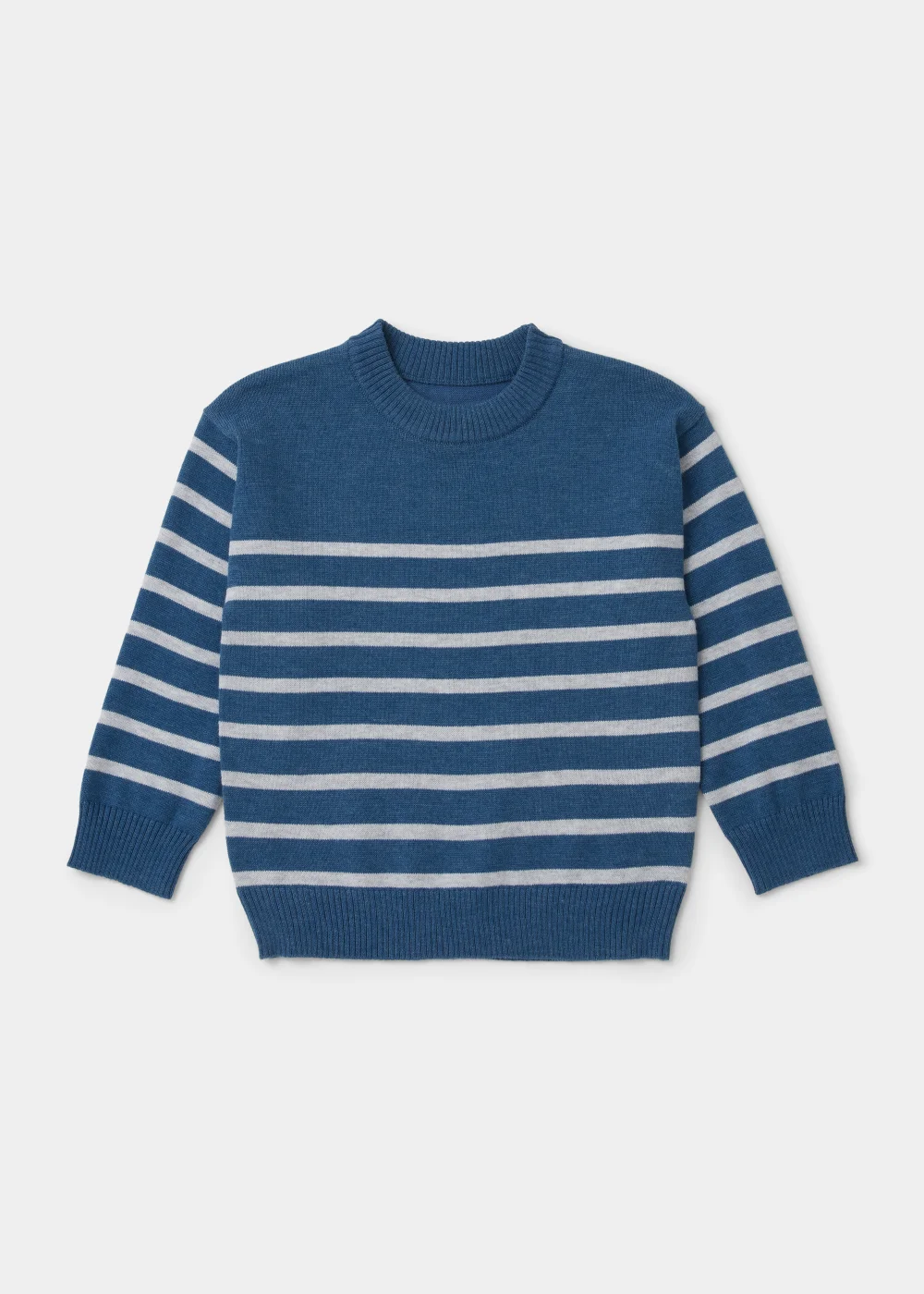 Boys Blue Stripe Jumper (9mths-6yrs) - 9-12 months Image 1