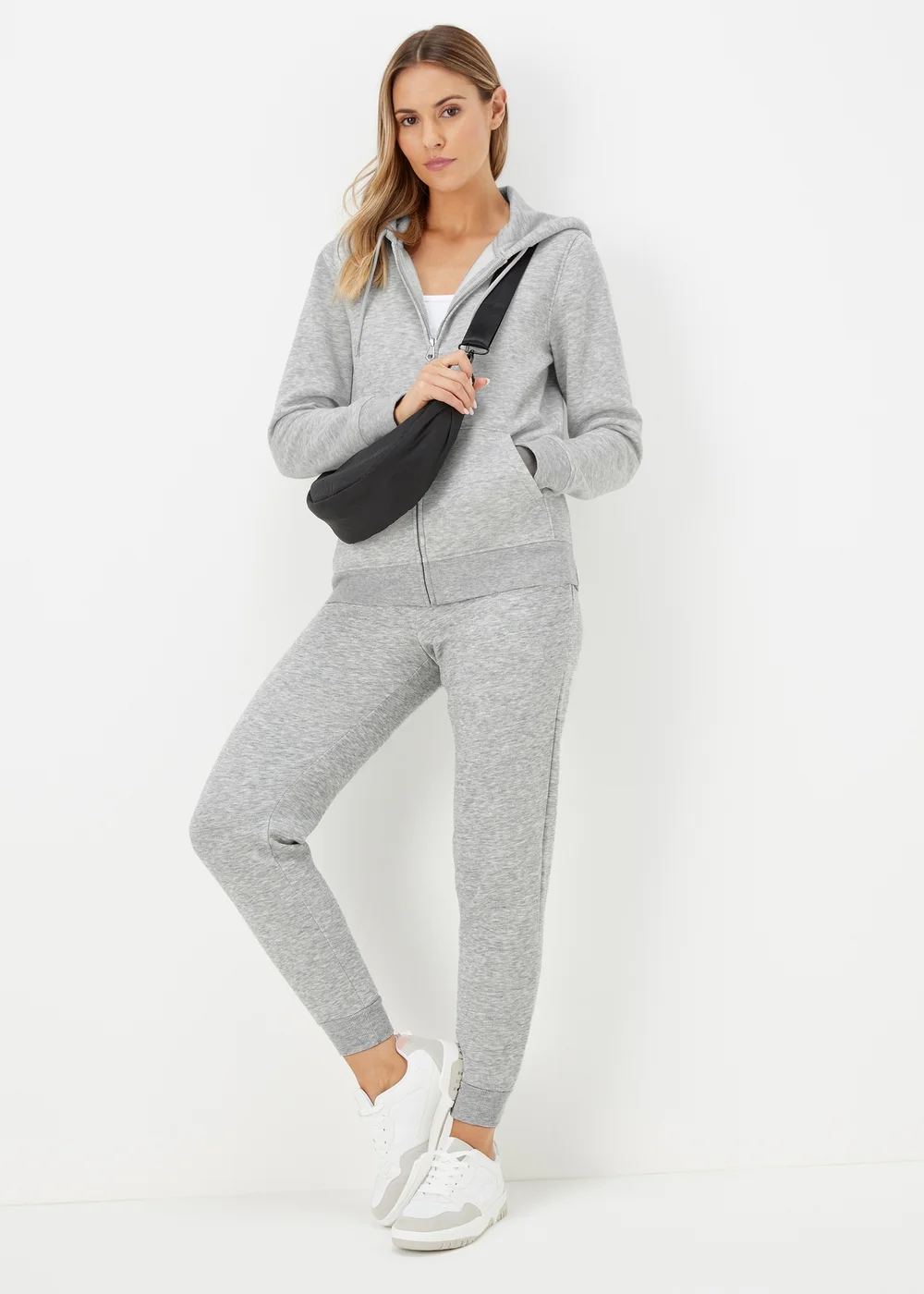 Grey Zip Up Hoodie - S Image 4
