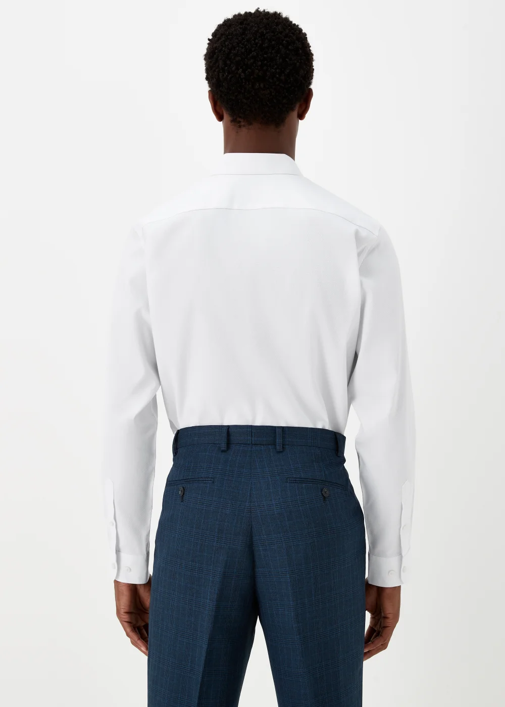 Taylor & Wright White Textured Regular Fit Shirt - 15.5 Collar Image 2