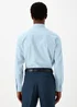 Taylor & Wright Blue Textured Regular Fit Shirt - 15 Collar Image 2