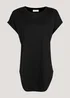 Black Longline T-Shirt - Small Image 5