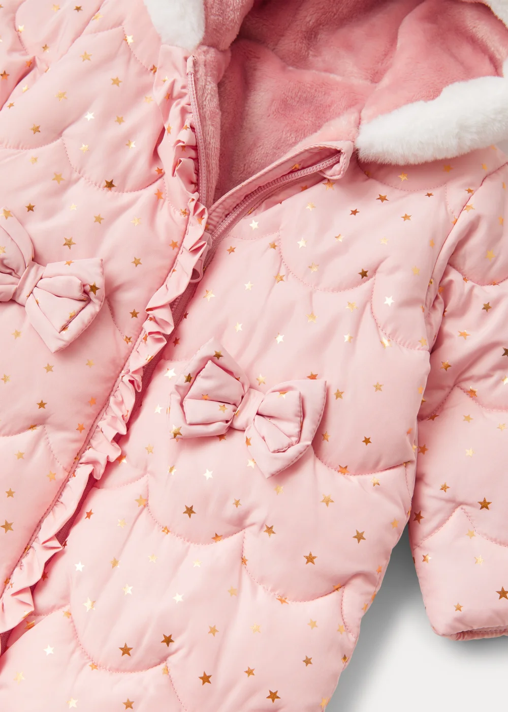 Baby Pink Bow Sleepsuit (Newborn-18mths) - 0-3 months Image 2