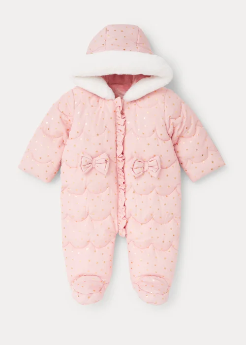 Baby Pink Bow Sleepsuit (Newborn-18mths) - 0-3 months Image 1
