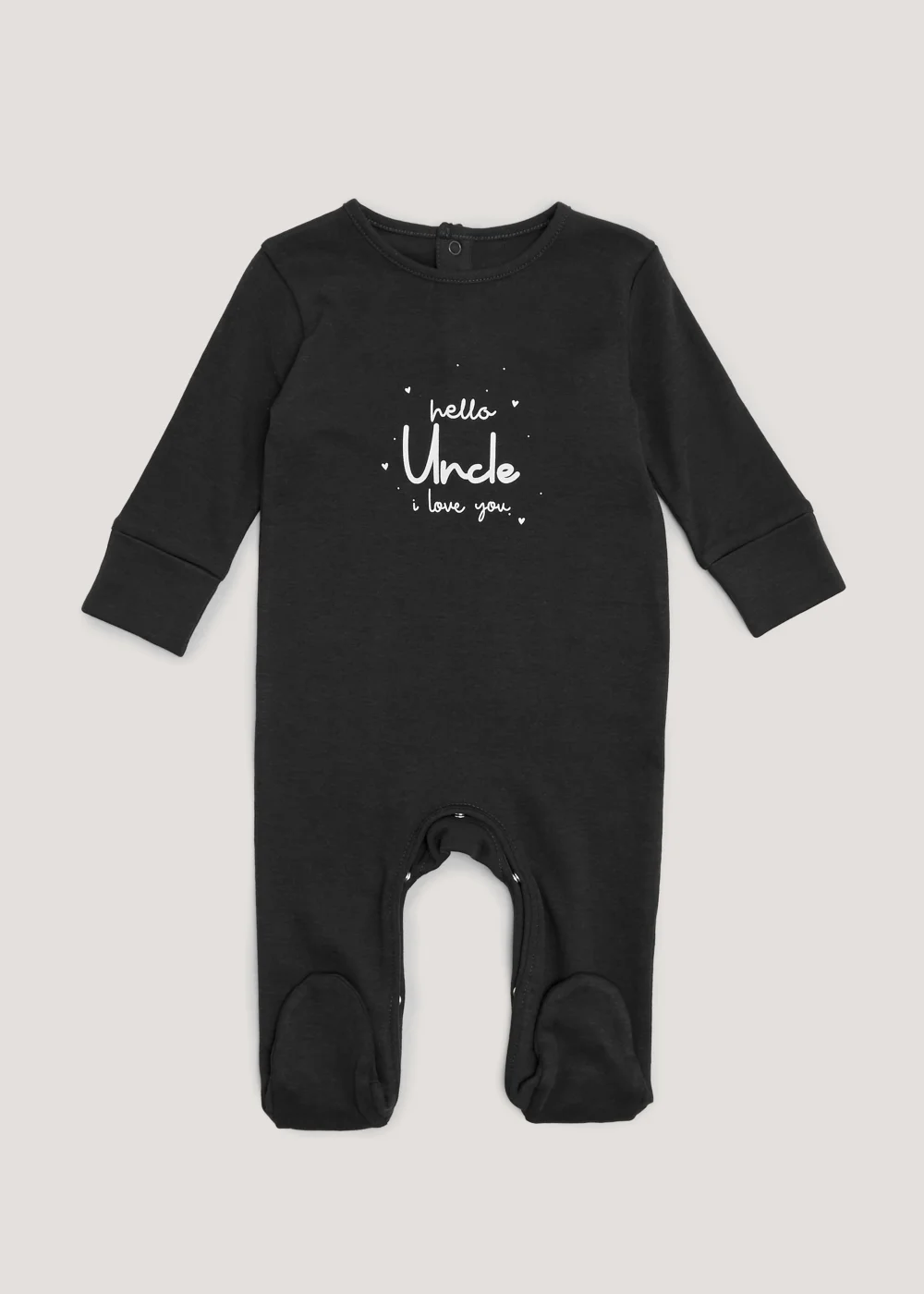 Baby Cream Uncle Sleepsuit (Tiny Baby-18mths) - Tiny Baby Image 1